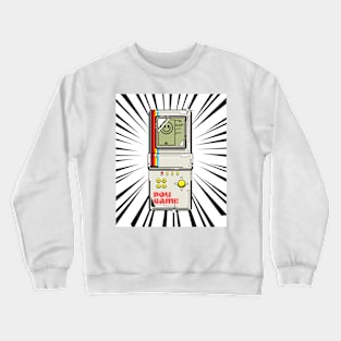 Retro Handheld Game (black print) Crewneck Sweatshirt